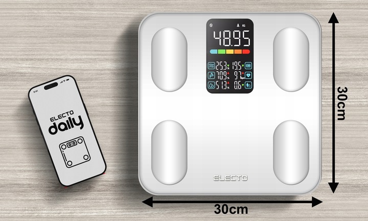 WAGA ŁAZIENKOWA ELEKTRONICZNA ANALITYCZNA APLIKACJA PO POLSKU 13
