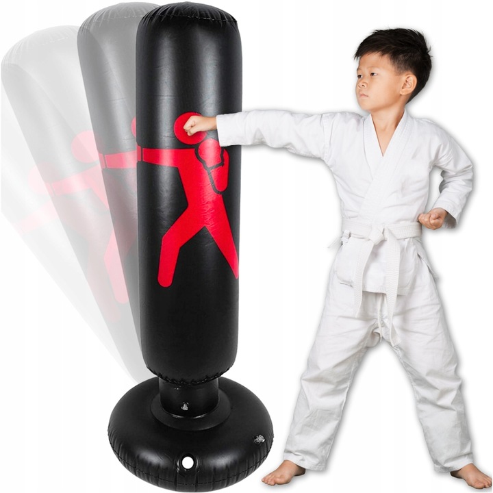 DMUCHANY WOREK BOKSERSKI TRENINGOWY STOJĄCY 160cm