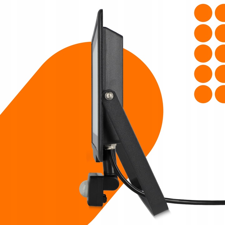 Naświetlacz LED Halogen 100W Reflektor Lampa Zewnętrzna Czujnik Ruchu