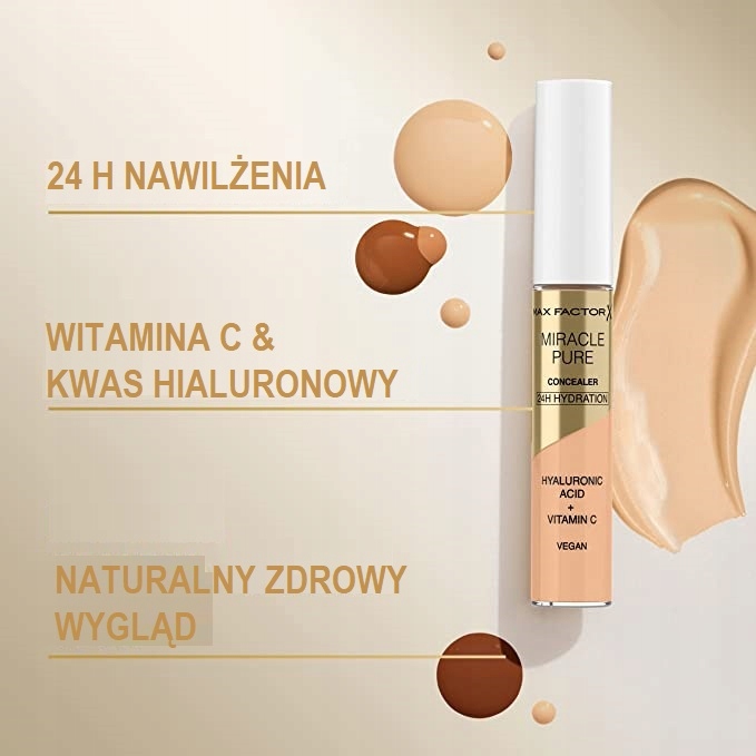 Max Factor Miracle Pure Concealer nr 01 korektor rozświetlający 7,8ml