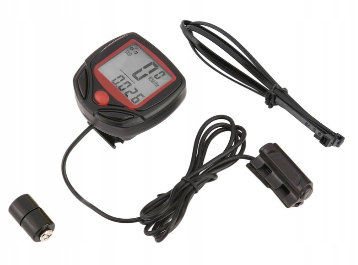 LICZNIK ROWEROWY LCD PRĘDKOŚĆ PRZEBIEG ZEGAR