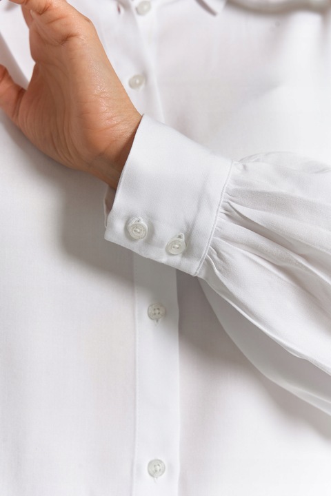 ELEGANCKA KOSZULA DAMSKA OVERSIZE WYDŁUŻONY TYŁ MODNA BLUZKA MORAJ