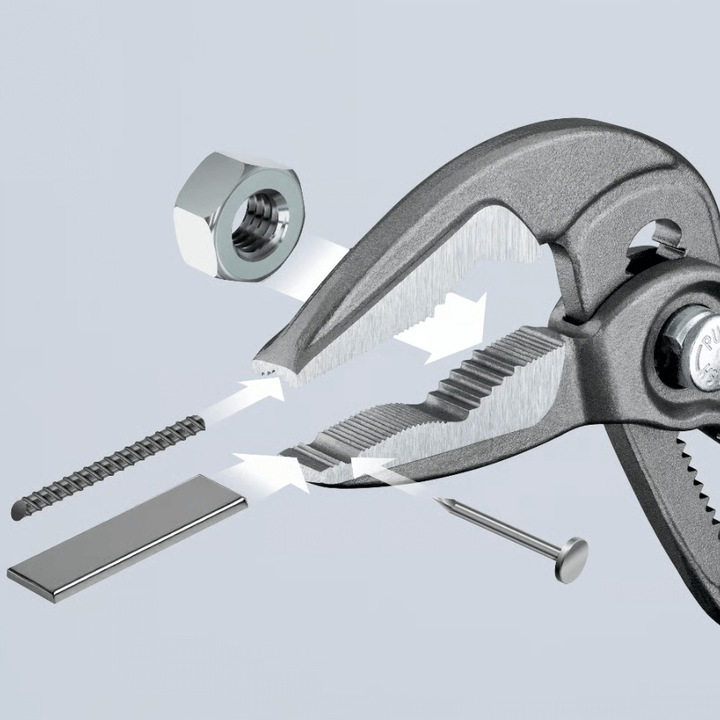 KNIPEX 87 51 180 szczypce nastawne Cobra ES ekstra cienkie 180 mm