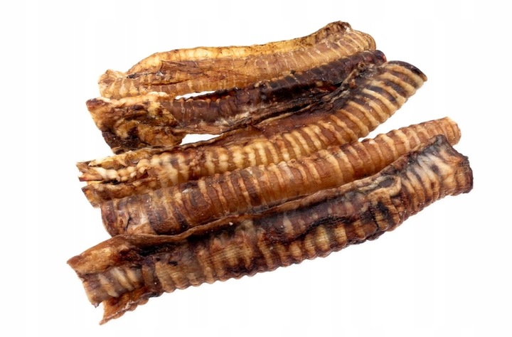 Naturalny Gryzak dla psa Tchawica Wołowa 25 cm 1 kg Twarda Mocna