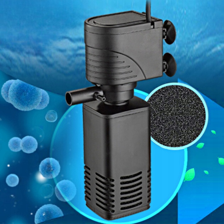 FILTR WEWNĘTRZNY PROFESJONLANY DO AKWARIUM POMPKA GĄBKOWY 4W 400L/h