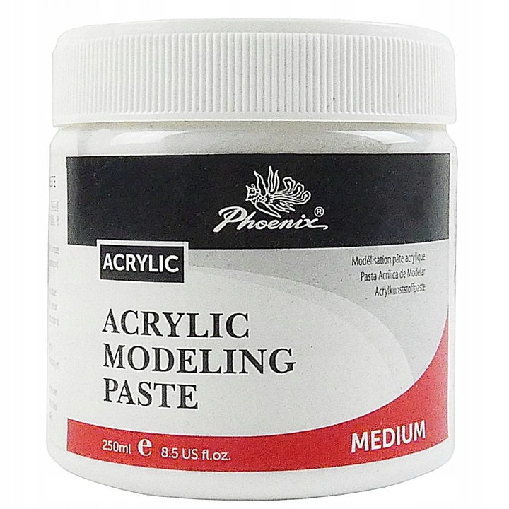 Pasta Strukturalna 3D Modelująca Masa Akrylowa 250 ml Phoenix