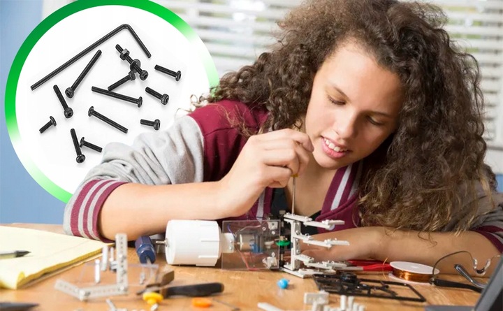 ZESTAW ŚRUB SZEŚCIOKĄTNYCH NAKŁADEK PODKŁADEK M3 ZE STALI STOPOWEJ 801szt