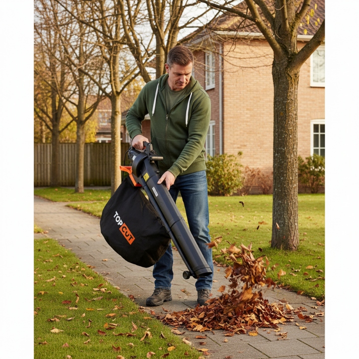 DMUCHAWA ELEKTRYCZNA DO LIŚCI 3500W ODKURZACZ ROZDRABNIACZ 3W1 45L TOP