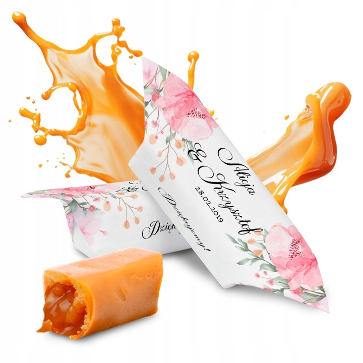 KRÓWKI Ślubne personalizowane PODZIĘKOWANIA dla gości ŚLUB 1KG wesele