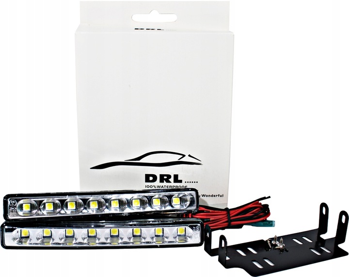 ŚWIATŁA LAMPY DO JAZDY DZIENNEJ LAMPY DO AUTA 8 SMD LED DRL AUTOMAT E4