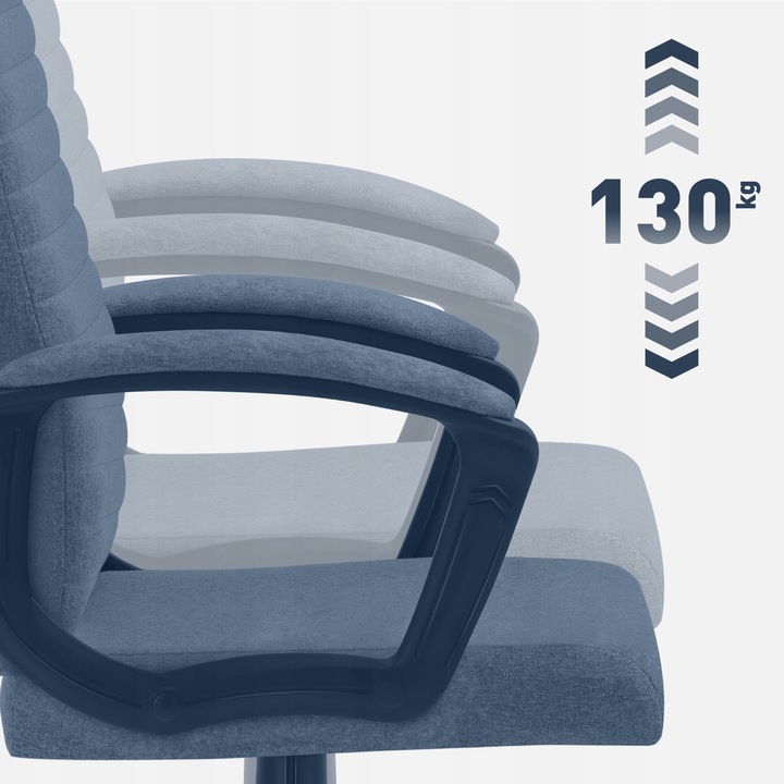 Fotel biurowy ergonomiczny MARK ADLER szary obrotowy regulowany do