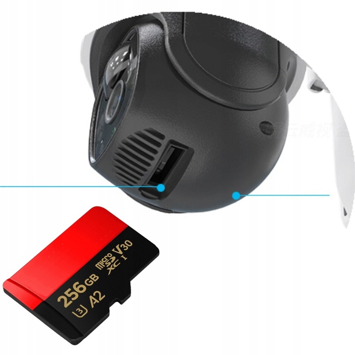 KAMERA ZEWNĘTRZNA OBROTOWA IP WiFi 3Mpx TUYA Bezprzewodowa Full HD 4x ZOOM