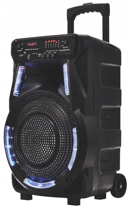 Głośnik bluetooth przenośny Karaoke z mikrofonem Manta SPK5033 czarny
