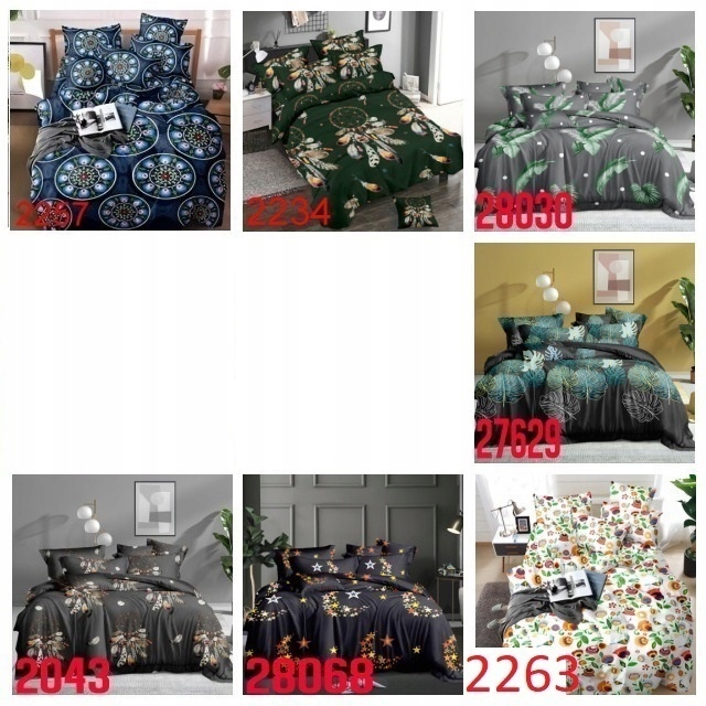 Pościel 160x200 Komplet Pościeli Zestaw +2x Poszewka 70x80 Dużo Wzorów