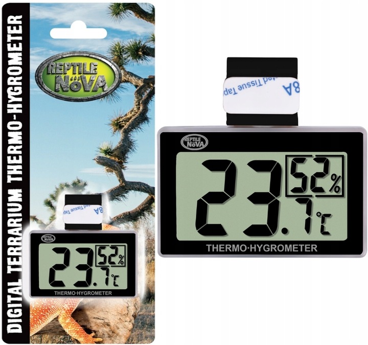 REPTILE NOVA Termometr higrometr wilgotnościomierz cyfrowy do