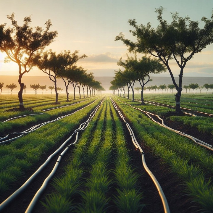 ZESTAW LINIA kroplująca Z KOMPENSACJĄ wąż ogrodu NAWODNIENIE 100M SET4