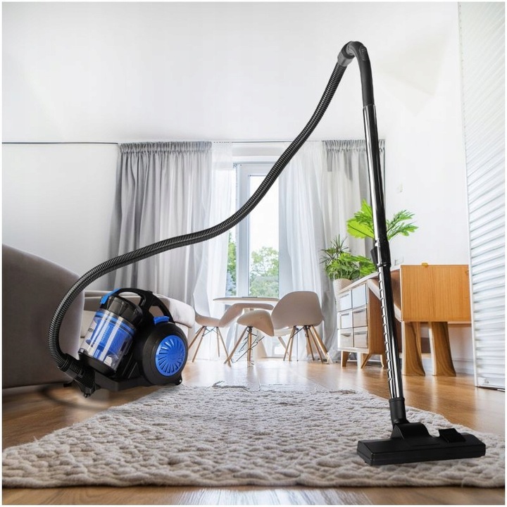 MOCNY LEKKI BEZWORKOWY ODKURZACZ CYKLONOWY DOMOWY 5M FILTR