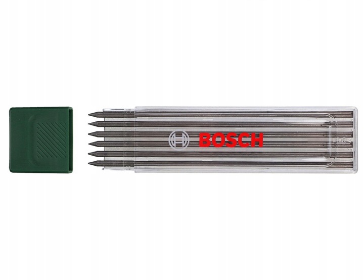 ZESTAW 6 RYSIKÓW WKŁADÓW GRAFITOWYCH HB 2,8 mm do ołówka znacznika BOSCH