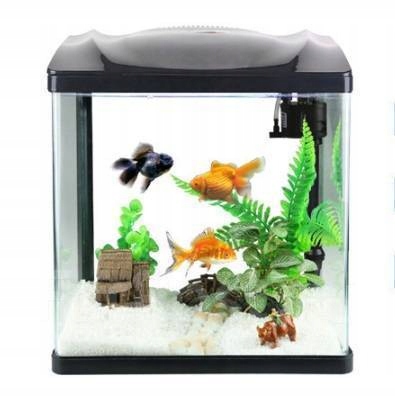 Małe Akwarium dla Bojownika HR-230 7L Zestaw z filtrem i Lampą LED 3