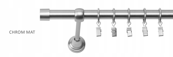 KARNISZ POJEDYNCZY 180 CM 19 MM SMART METALOWY 3 KOLORY RENA