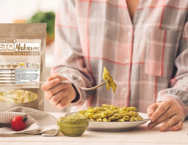 KETO MAKARON PENNE Dieta ketogeniczna CambioLabs bez cukru i węglowodanów