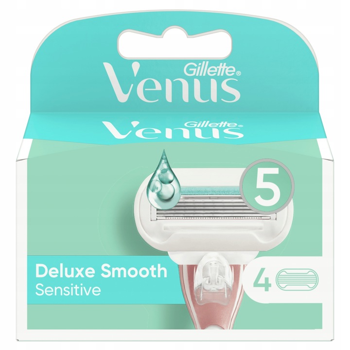 Venus Deluxe Smooth Sensitive, 4 wkłady do maszynki