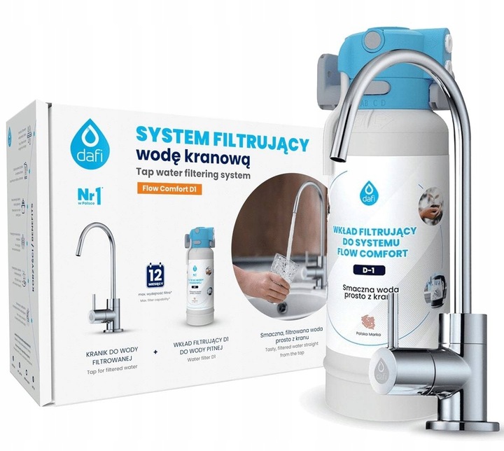 FILTR PODZLEWOZMYWAKOWY DAFI FLOW COMFORT D-1 ZESTAW