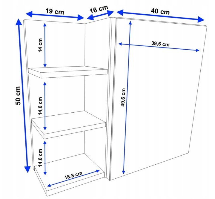 Szafka łazienkowa regał łazienkowy półki lustro wisząca dąb Wotan