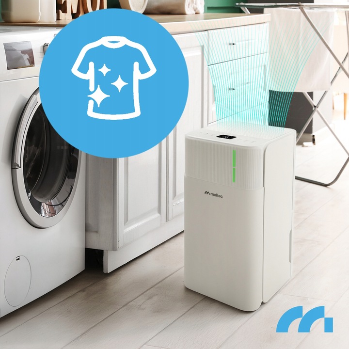 OSUSZACZ POWIETRZA POCHŁANIACZ WILGOCI CICHY WiFi TIMER HIGROSTAT