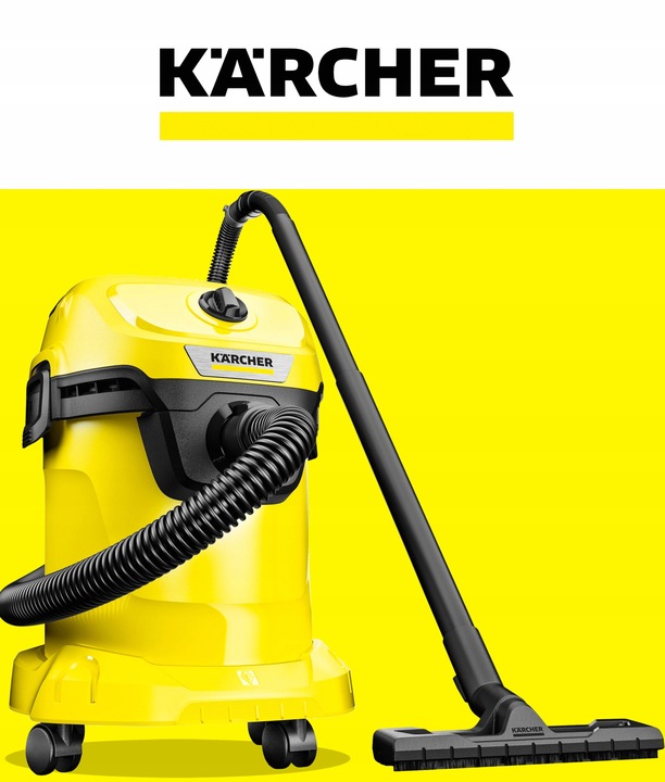ODKURZACZ BEZWORKOWY UNIWERSALNY WD3 KARCHER TURBO MOCNY NADMUCH