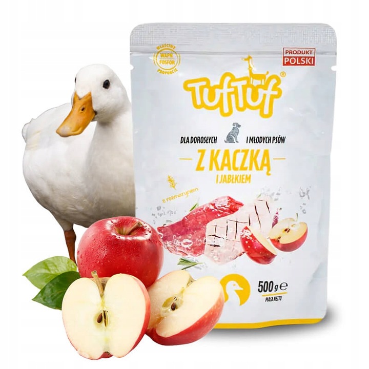 Mokra karma dla psa, saszetki 20 szt. x 500g, zestaw Tuf Tuf mix smaków