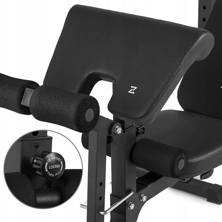 Ławka Treningowa Prosta Ławeczka do ćwiczeń + Stojaki Regulowane 2w1 Zipro