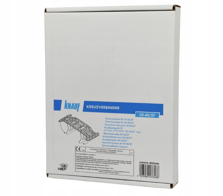 KNAUF ŁĄCZNIK KRZYŻOWY ZATRZASKOWY CD-CD 100SZT