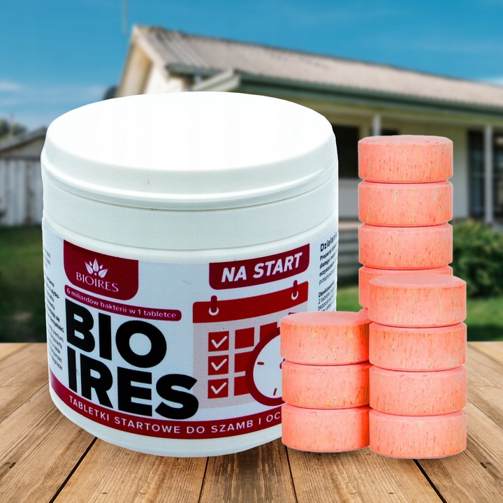Bioires aktywator starter tabletki do oczyszczalni rozruch szamba 5w1