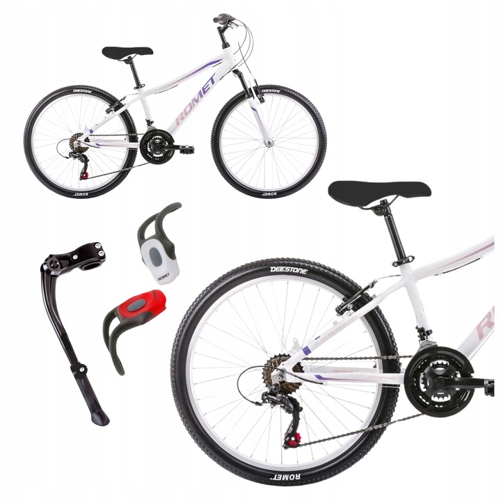 ROWER GÓRSKI MTB 24 ROMET JOLENE SHIMANO ALU OŚWIETLENIE I STOPKA GRATIS