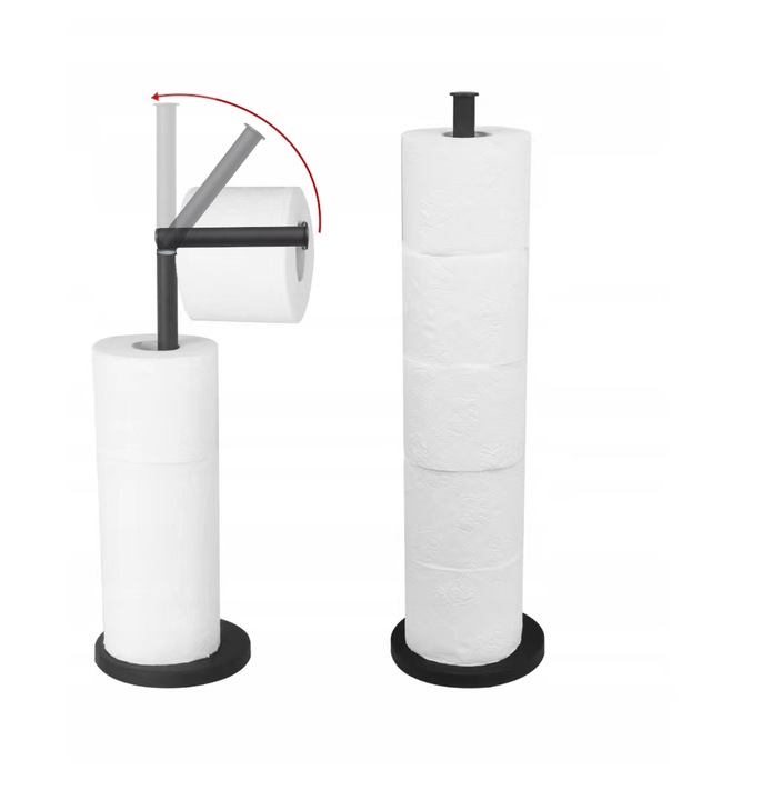STOJAK NA ZAPAS PAPIERU TOALETOWEGO WIESZAK UCHWYT
