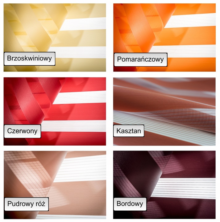 ROLETA DZIEŃ NOC 95x150 CM Z NAPINACZEM KOLORY