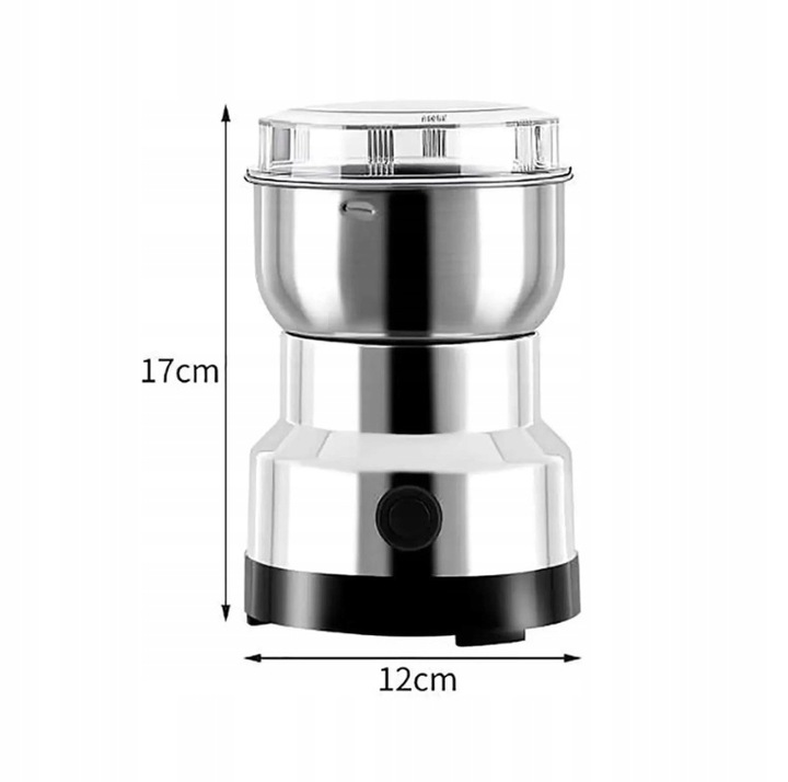 MŁYNEK DO KAWY MOCNY ELEKTRYCZNY DO MIELENIA PRZYPRAWY ORZECHY ZIARNA