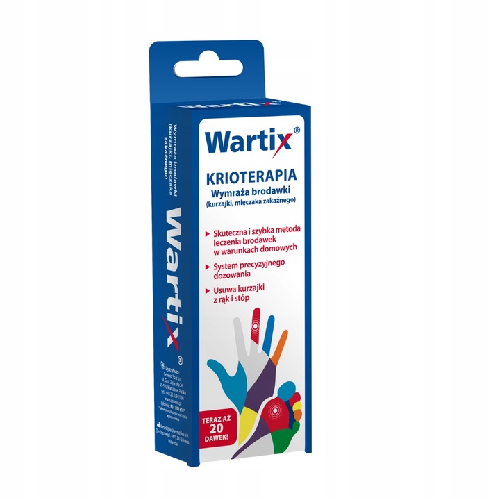 Środek do wymrażania kurzajek Wartix - kurzajki, brodawki, mięczak zakaźny