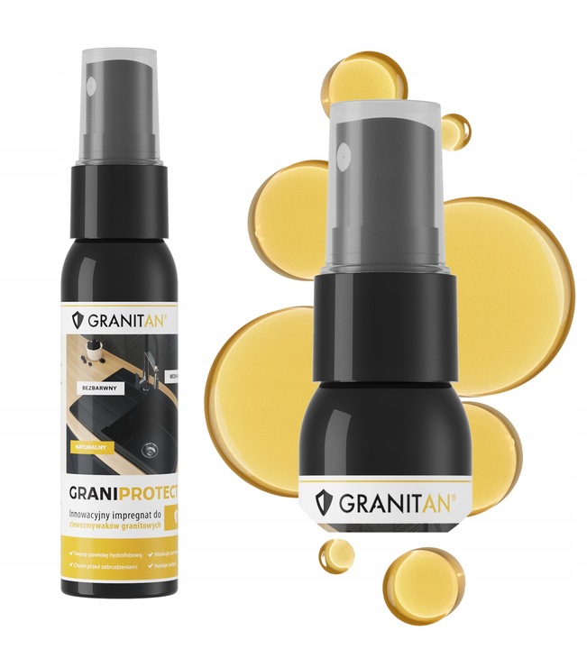 IMPREGNAT do zlewozmywaków GRANITOWYCH pielęgnacja nabłyszcza GRANIPROTECT