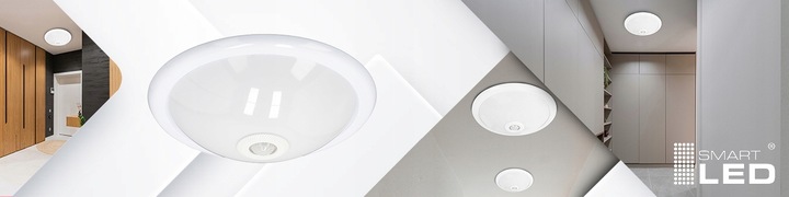 Plafon LED lampa Sufitowa Panel Czujnik Ruchu E27 na żarówkę natynkowy