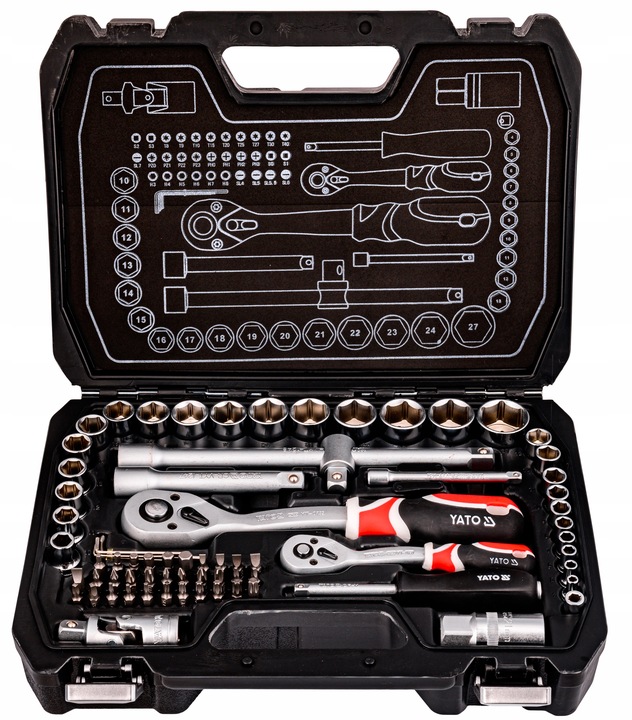 ZESTAW KLUCZY NASADOWYCH KLUCZE NASADOWE BITY TORX