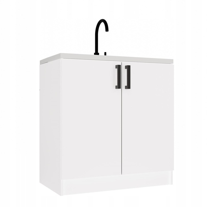 SZAFKA KUCHENNA DOLNA POD ZLEWOZMYWAK KATIA 80CM BIAŁA