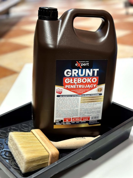 GRUNT GŁĘBOKO PENETRUJĄCY WZMACNIA PODŁOŻE PRZECIWGRZYBICZY 5L do
