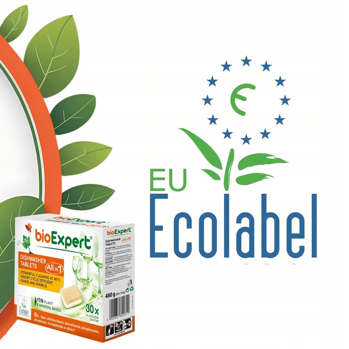 Tabletki do zmywarki ekologiczne Krystaliczny Blask ALL IN1 30szt BIOEXPERT