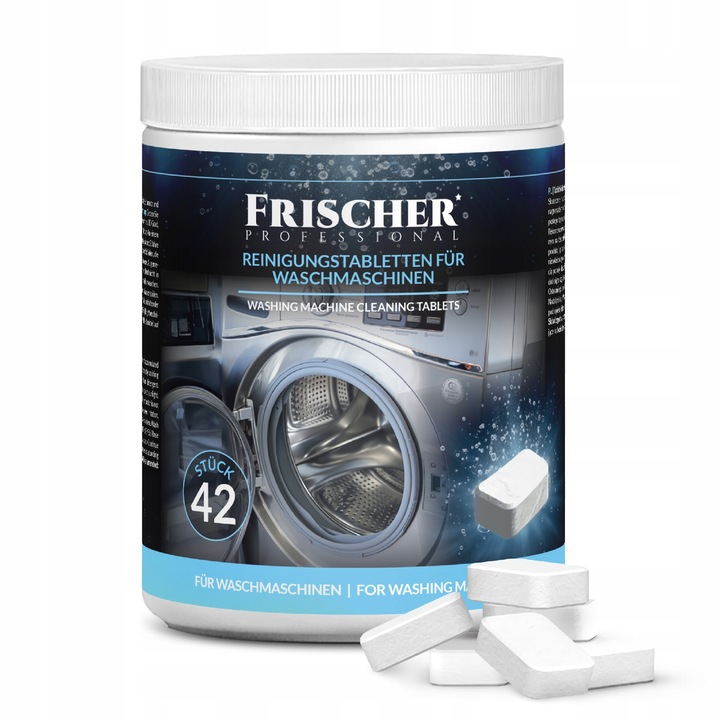TABLETKI DO CZYSZCZENIA PRALKI ODKAMIENIAJĄCE NEUTRALIZUJĄCE ZAPACH 42szt