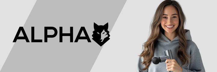 Pistolet do Masażu Alpha Pro TRYB AI 3x2000 mAh - Masażer do Pleców i Ciała