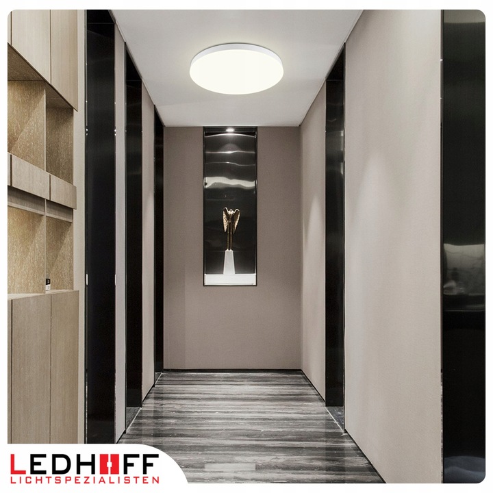 Lampa sufitowa Plafon LED 50cm OKRĄGŁY panel 3 barwy do łazienki