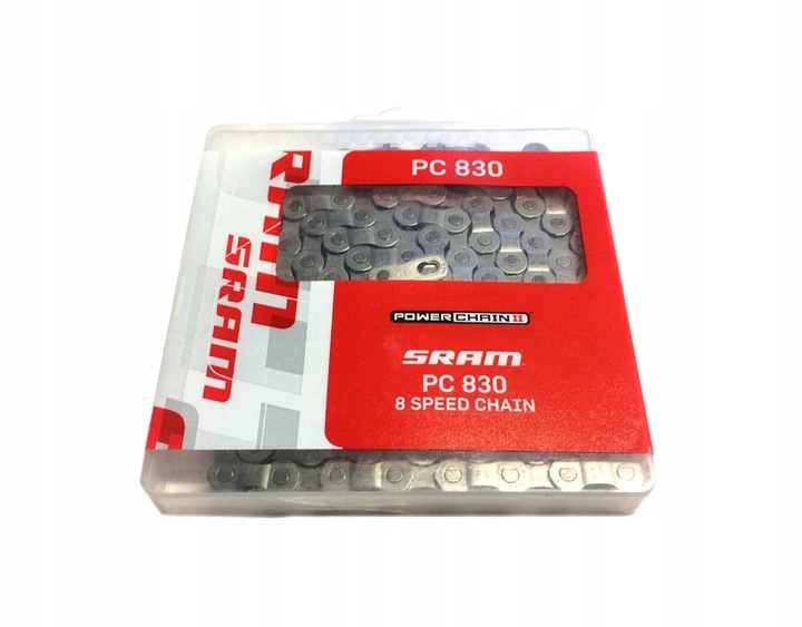 Łańcuch rowerowy SRAM PC-830 6/7/8 rzędowy + spinka, 114 ogniw