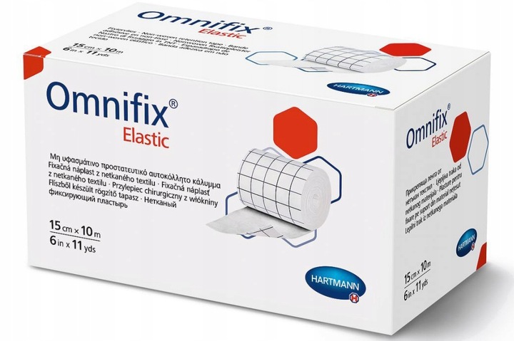Przylepiec włókninowy OMNIFIX Elastic HARTMANN plaster elastyczny 15cm x10m